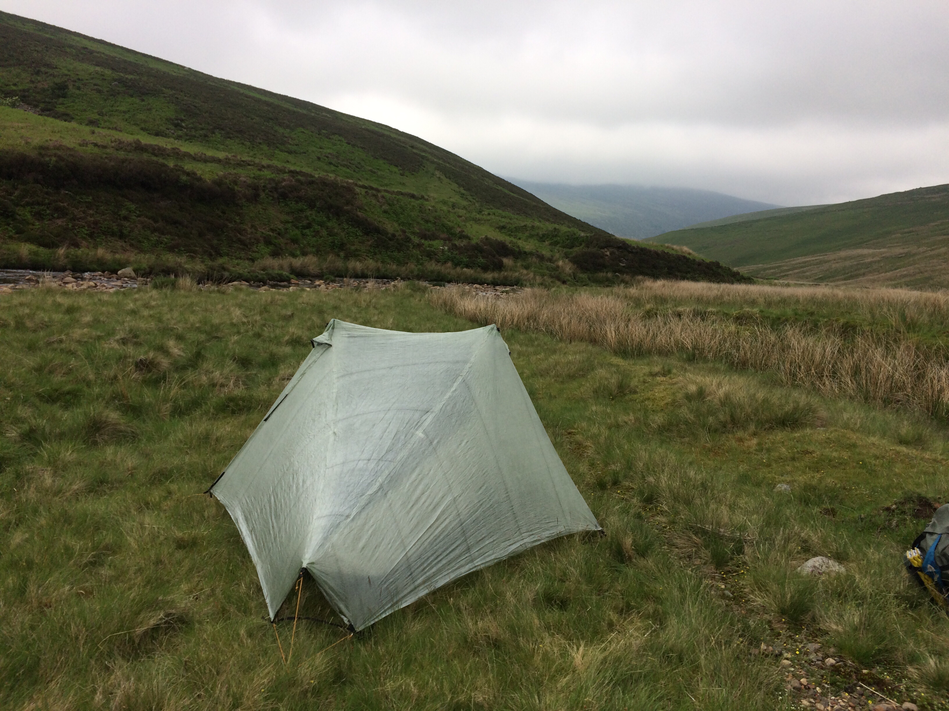 The alicoop was pounded with rain at Camp "Spooky" in the Lake District, but not one drop came inside.