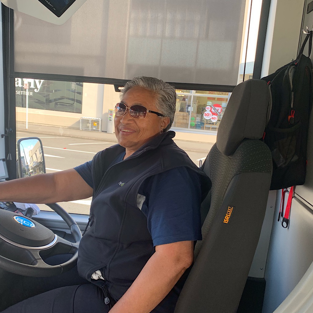 The friendly bus driver of Bus #1 who returned me to Thorndon. 