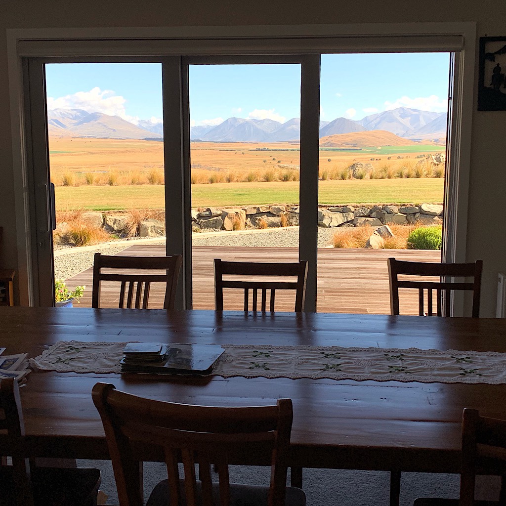 Like a painting, the incredible view from the Harmer's home. They asked me to write when I got to the end, and I did. 