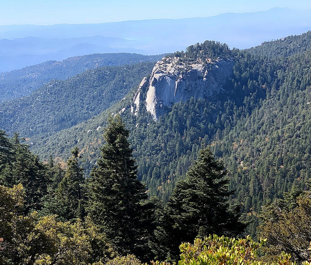 Suicide Rock from the "Devil's Slide" above Idyllwild in Southern California. 