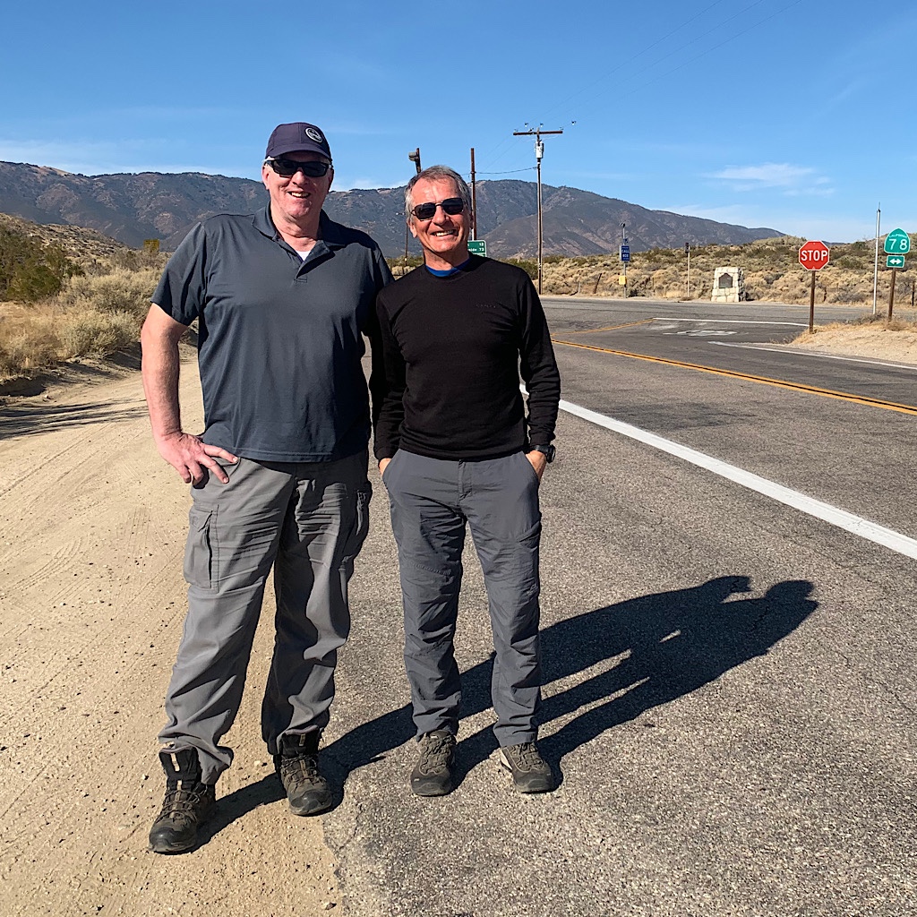 Richard and Ted drop me off for the final 75 miles to the Mexican border.