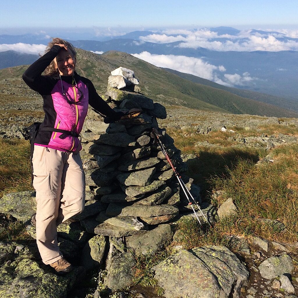 On the Presidential Traverse in New Hampshire's White Mountains, my hip pain a distant memory. 